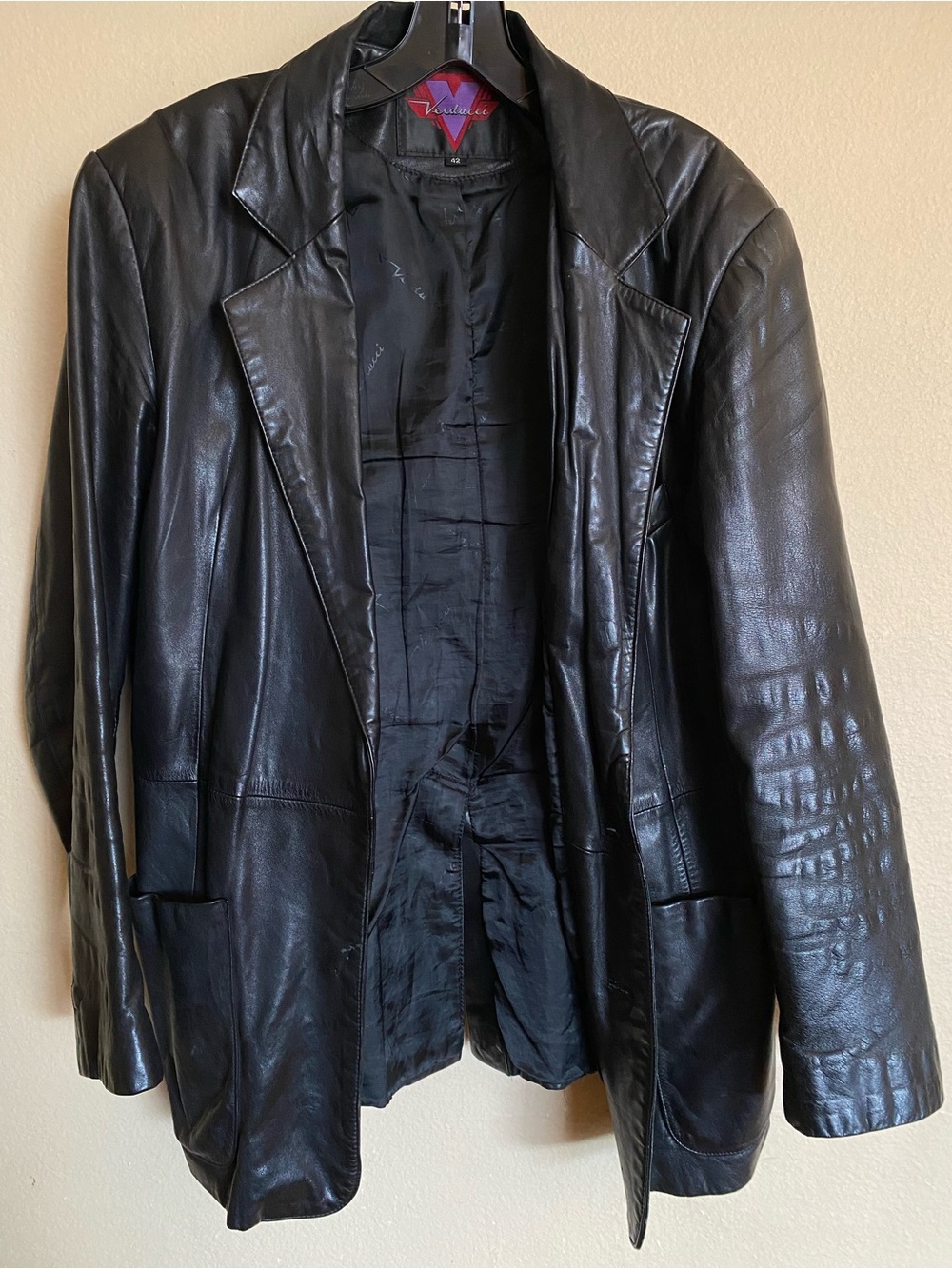 Vintage Black Leather Jacket